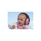 casque anti bruit Babybanz pour bebes de 0 à 2 ans. couleur rose