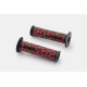 "PAIRE POIGNEES""GGD-CELL 22MM ROUGE,125MM,PERCEES "