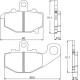 Plaquette De Frein arrière (ou avant suivant modèle) Accossato AGPP102 (dimensio