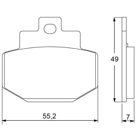 Plaquette De Frein arrière (ou avant suivant modèle) Accossato AGPP41 (dimension