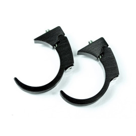 Clips Kit pour fixation motoscope mini sur guidon - 22mm - noir