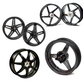 Roues Carbone Homologuees 7 Batons Pour hp 2 s'